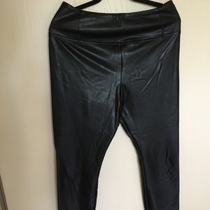 Faux leather leggings